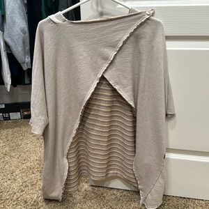 Vans Hooded Open Front Poncho